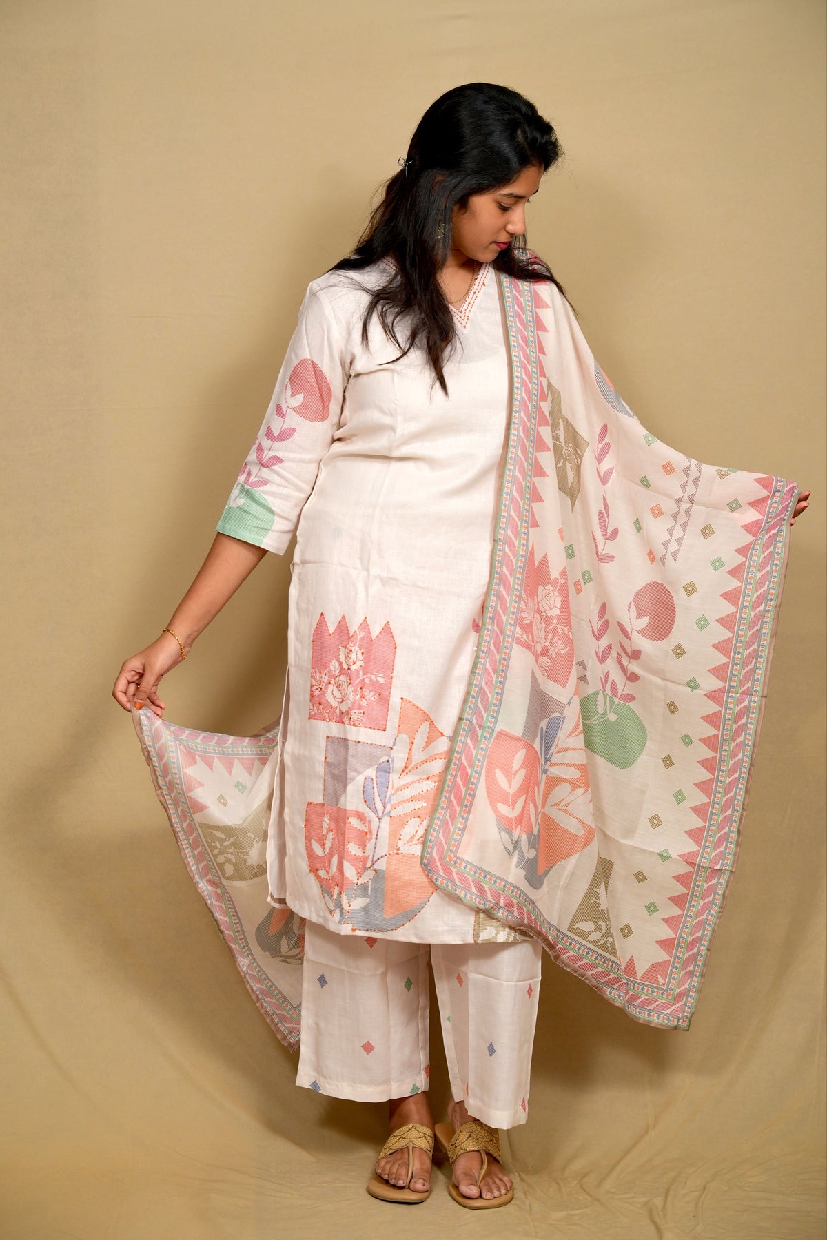 Linen blend 3pc set