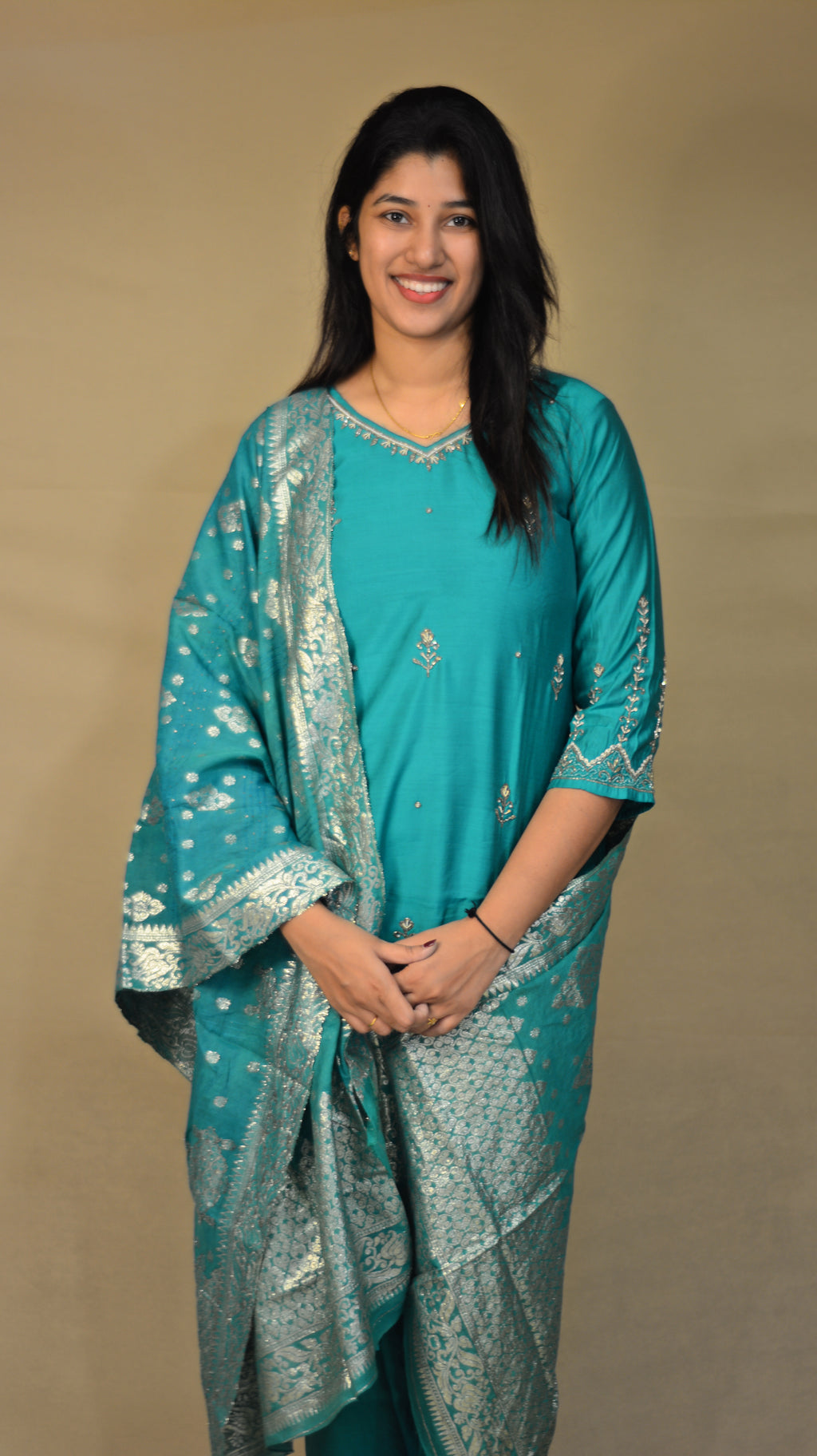 Festive teal 3PC set