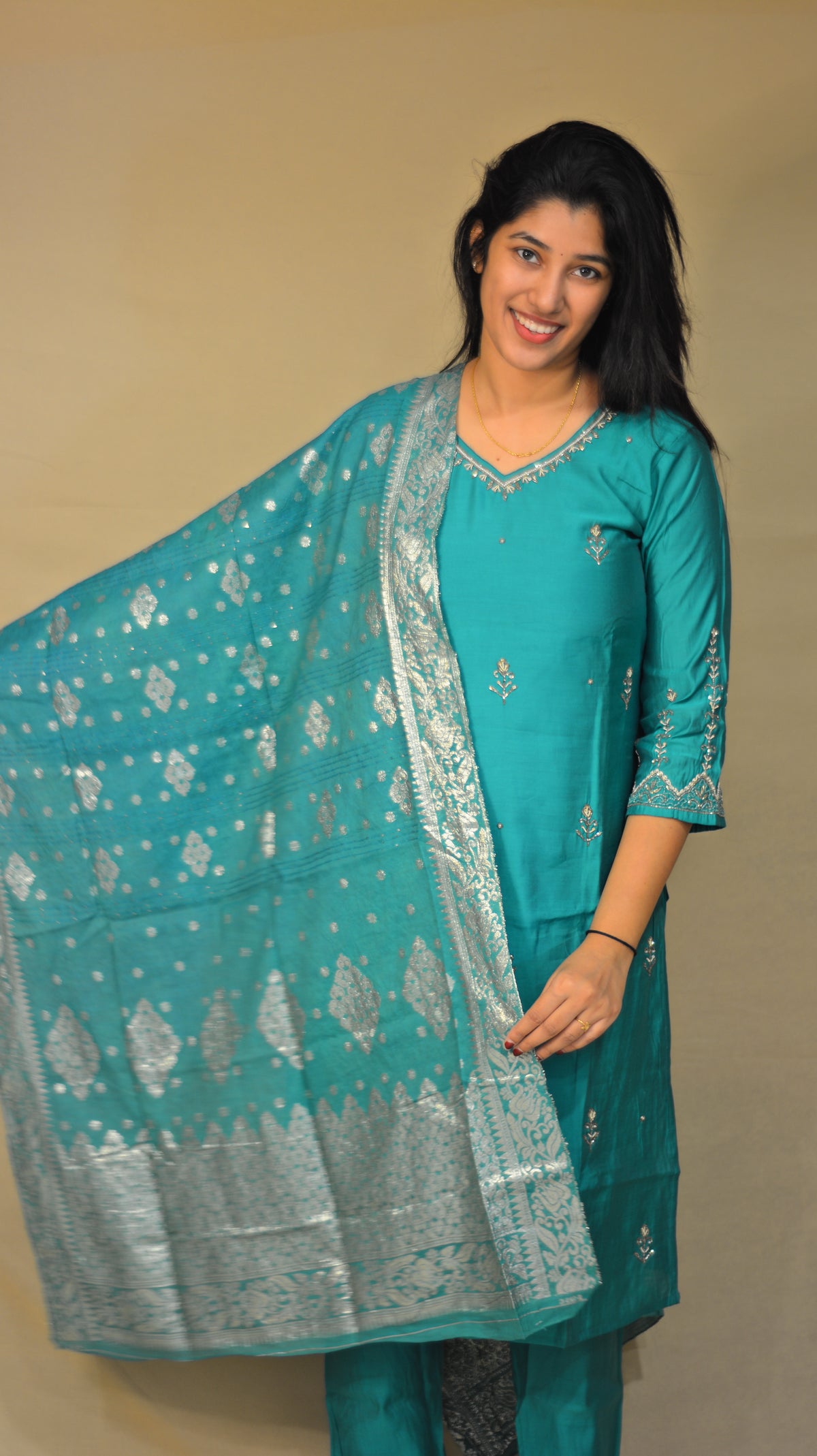 Festive teal 3PC set